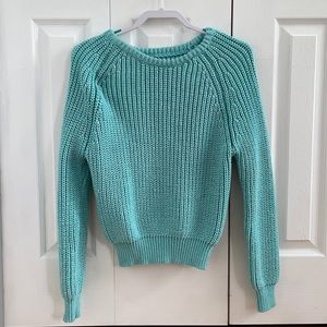 Forever 21 light blue knit sweater